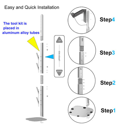 Vacuum Stand Holder Storage Station Compatible For Dyson V7 V8 V10 V11 V12 V15 G5 Sv18 Sv21, Compatible For Dyson Handheld Cordless Central Vacuum Installation Parts