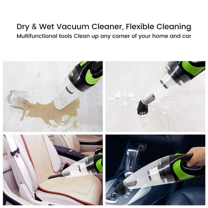 Hikins Handheld Car Vacuum Cleaner Vacuum Cordless With Quick Charger Tech Portable 120W Strong Suction Wet Dry Use Vac For Home,Car,Office Pet Hair Cleaning
