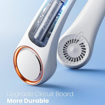 Gaiatop Portable Neck Fan, Rechargeable Hands Free Bladeless Portable Mini Fans, 3 Speeds 72 Air Outlet, Free Adjustment Personal