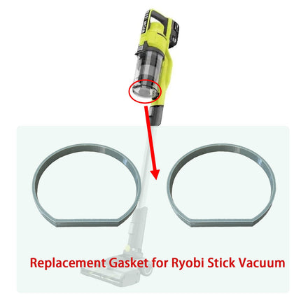 2 Pcs Vacuum Parts, Gasket Compatible With Ryobi One+ 18V Stick Vacuum Cleaner, Pcl & Pbl Compatible
