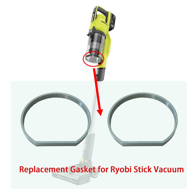 2 Pcs Vacuum Parts, Gasket Compatible With Ryobi One+ 18V Stick Vacuum Cleaner, Pcl & Pbl Compatible