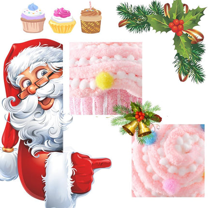 Cake Candy Dessert Christmas Tree Ornaments, 3Pcs 3.3Inch Pastel Macaron Cake Candy Hangings Pendant for Candyland Christmas Tree Decoration Sweet One Birthday Party Wedding Home Party Supplies