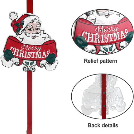 All Chic Christmas Wreath Hangers for Front Door with Christmas Santa Hanger Hook for Christmas Decor Over The Door Wreath Hanger Front Door