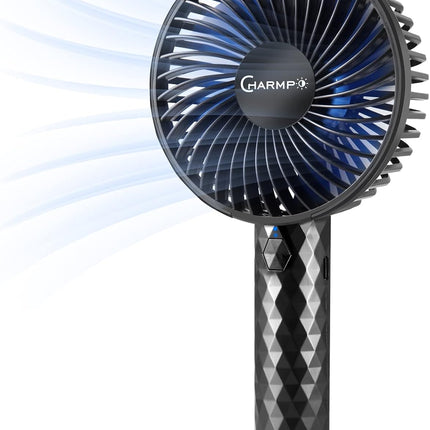 Charmp Portable Handheld Fan, Small Personal Fan With Rechargeable Battery Small Fan With 3 Speeds Hand Fan For Outdoor Camping