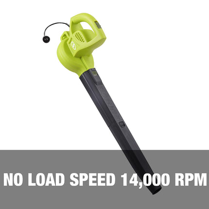 Greenworks 4 Amp 13" Corded Electric String Trimmer & Sun Joe SBJ597E 6-Amp 155 Mph Electric Leaf Blower