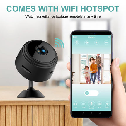 Mini Hidden Cameras1080P HD WiFi Security Camera for Baby Pet Nanny Surveillance Spy Cam for Home Indoor Outdoor Monitoring Remote Viewing with APP(Video Only)
