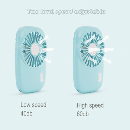 Aluan Handheld Fan + HandsFree Neck Fan With Lanyard, Rechargeable Battery Operated, Perfect For Makeup Or Travel