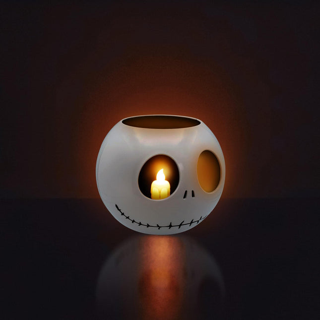 Disney The Nightmare Before Christmas Jack Skellington LED Flickering Flameless Candle With Automatic Timer Officially Licensed Collectible