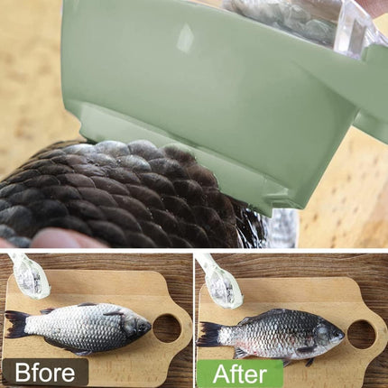 MOXYAM Fast Remove Fish Skin Brush Plastic Fish Scales Graters Scraper Easy Kitchen Cleaning Tool (Multicolor)