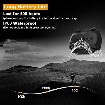 Magene S3+ Cycling Cadence Or Speed Sensor - ANT+ and Bluetooth 4.0 Compatible - Wireless Sensor for Bikes - Compatible with Zwift, Garmin, & More