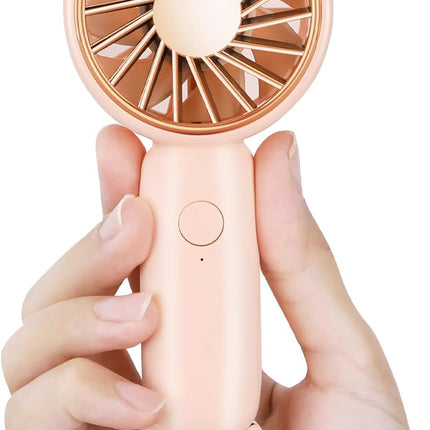 Handheld Mini Fan, Usb Small Personal Fan With 3 Speed Adjustable Low Noise, Portable Hand Held Fan With Carabiner For For Women