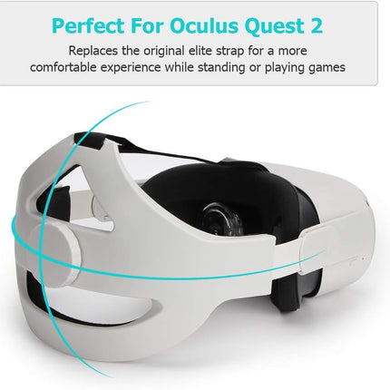 Elite Strap Compatible with Oculus Quest 2, Quest 2 Accessories Adjustable Head Strap