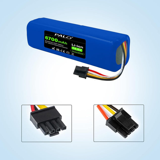 Brr2P4S5200S 6700Mah Battery For Xiaomi Mijia Xiaowa Roborock S50 S51 S52 S55 Mijia S5 S6 Pure T4 T6 1St And 2Nd Generation Robot Vacuum Cleaner