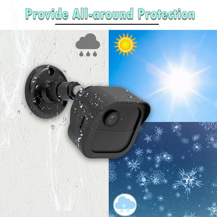 All- Blink Outdoor Camera Wall Mount, Weatherproof Protective Housing and 360 Degree Adjustable Mount with Blink Sync Module 2 Mount for Blink Outdoor Security Camera System (Black 5Pack)
