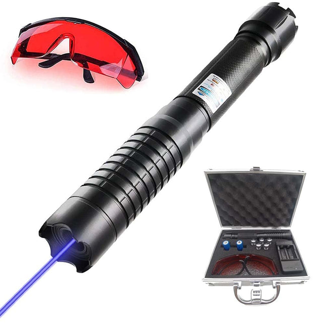 oein Long Range High Power Blue Burning Flashlight, Adjustable Focal Length Outdoor Flashlight, Suitable for Camping, Hiking, Fishing (tyfuyiy)