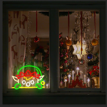 Christmas Neon Sign Christmas Elfs Led Sign Neon Christmas Lights Led Window Christmas Decorations Light Up Christmas Sign Lighted Christmas Little Elf Wall Decor
