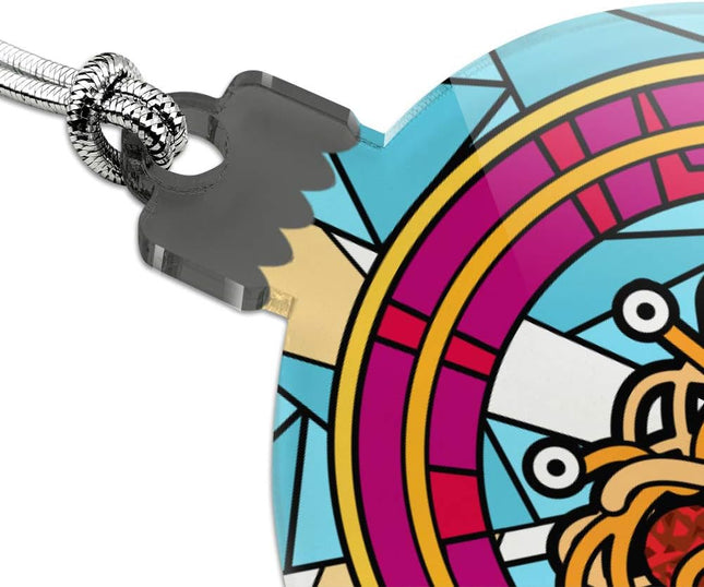 GRAPHICS & MORE Flying Spaghetti Monster Stained Glass Acrylic Christmas Tree Holiday Ornament
