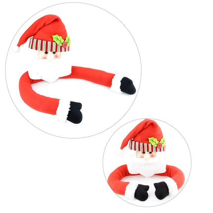 Fengek Christmas Tree Topper Santa Head Hugger for Christmas Tree Decoration Party Home Ornament