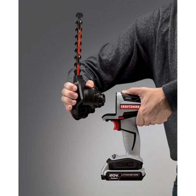 Craftsman 20V Bolt On Hedge Trimmer and Shear Attachments (Accessory only)