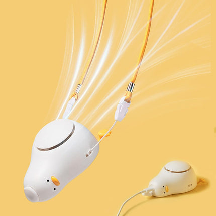 Mini Portable Neck Fan,Usb Hanging Personal Fan With Adjustable Lanyard,Wearable Hands Free Bladeless Fan Cooling Fan For Baby