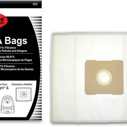 Envirocare Hepa Filtration Vacuum Cleaner Dust Bags Made To Fit Riccar Moonlight And Sunburst. Simplicity Jack And Jill Canisters 6 Pack