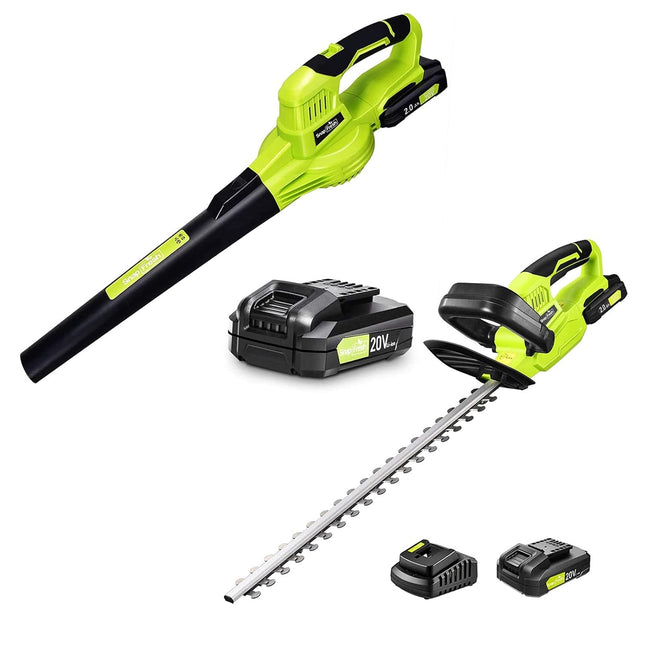 20V Leaf Blower Cordless and 20V Cordless Hedge Trimmer