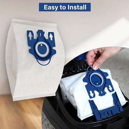 20 Pack Miele Airclean 3D Gn Vacuum Cleaner Bags, For Miele Classic C1,Complete C1,C2,C3 S227 S240 S270 S400 S400Is456I S2 S5 S8 Series With 6 Motor Protection Filters,6 Airclean Filters