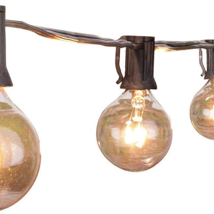 LOKATSE HOME 9.1 inch 10FT 10pcs G40 Bulbs Patio Outdoor Globe Incandescent Lights String for Backyard Deck Bistro Pergolas Balcony Wedding Gathering Parties Markets Decor, Warm White