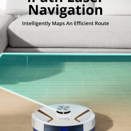 Eufy Robovac X8 Hybrid, Robot Vacuum And Mop Cleaner With Ipath Laser Navigation, Twinturbine Technology Generates 2000Pax2 Suction, Ai. Map 2.0 Technology, Wifi, Perfect For Pet Ownerreed