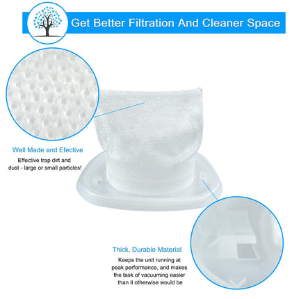 Hnvcf10 Filters For Black And Decker Hnvc220B, Hnvc215B, Hnvc215B10, Hnvc215B12Aev, Hnvc215Bw52, Hnv215B12, Hnvc115B22, Hnvc115J, Hnvc115J06, Hnvc115B, Hnvc220Bcz01, Washable, 8 Pack
