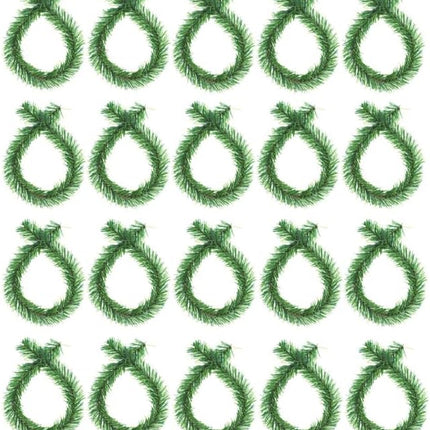 Haute Decor GarlandTies™, 20 Pack 14 inches (Noble Fir) Twist Ties with Strong Inner Wire for Securing Garland, Lights, and More