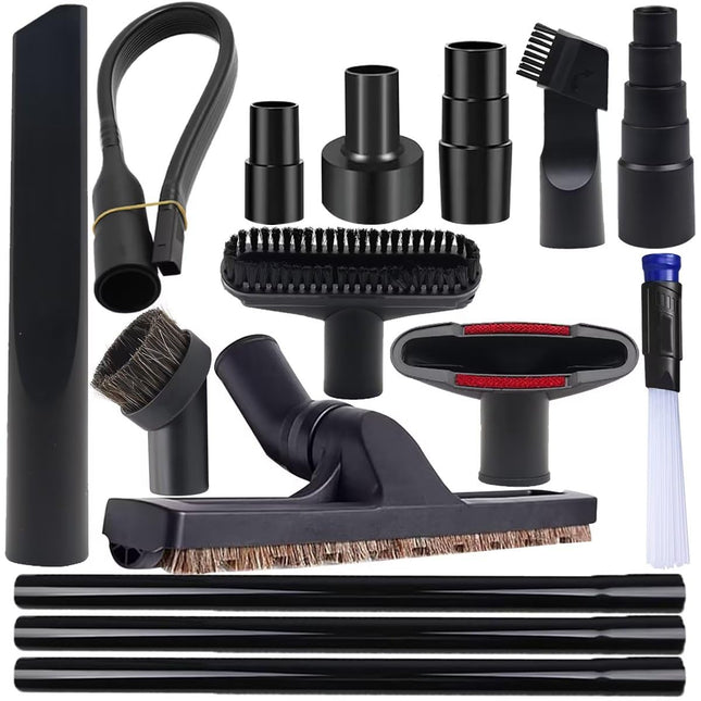 15 Pcs Universal Vacuum Attachments & Brushes For Shop Vac Accessories 2 12 To 1 14 Hose Adapter For Shop Vac, 1 78 To 1 Vacuum Hose Adapter, 1 14 Shop Vacuum Cleaner Attachments