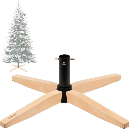Tree Nest Christmas Tree Stand for Artificial Tree Christmas Base Holder for 6ft 6.5ft 7ft 7.5ft 8ft Fake Tree Stable for Xmas Tree no Christmas Tree Collar or Tree Skirt Needed (Gentle, White)