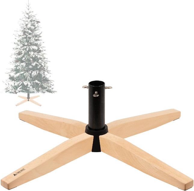 Tree Nest Christmas Tree Stand for Artificial Tree Christmas Base Holder for 6ft 6.5ft 7ft 7.5ft 8ft Fake Tree Stable for Xmas Tree no Christmas Tree Collar or Tree Skirt Needed (Gentle, White)