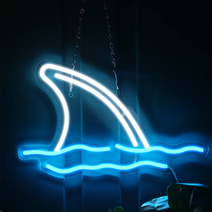 Shark LED Neon Signs Wall Decorative Shark Neon Lights Acrylic USB Powered Shark Neon Light for Christmas Bedroom Decor Room Shop Hotel Bar Party Supplies s