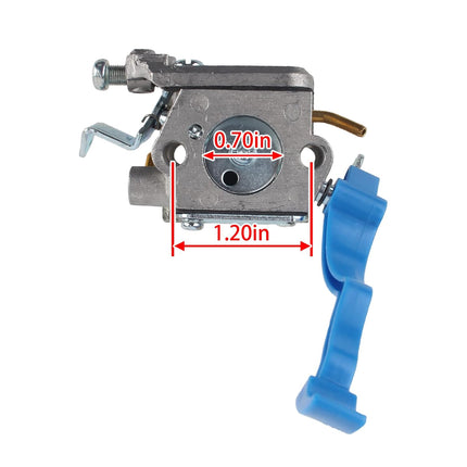 Carbbia 590460102 Carburetor with 545109601 Airbox Cover 545112101 Filter for Husqvarna 125BVX 125BX 125B Handheld Leaf Blower Jonsered BV2126 B2126 Replace 545081811 581798001 C1Q-W37