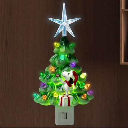 iHeartDogs Christmas Tree Dog Night Light - Nostalgic, Hand Crafted Christmas Tree, Kitchen, Family Room, Bathroom