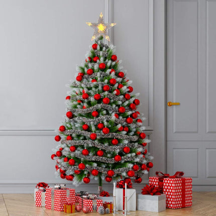 Christmas Tree Topper Star with LED Lighted Star Treetop Rustic Holiday Tree Toppers Battery Powered for Indoor Xmas Ornaments Party Home Decoration Warm White