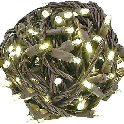 ‎Novelty Lights 50FT 100 LED String Lights, Permanent Led Light String Christmas Lights Outdoor Commercial Grade LED Bulbs With 40,000 Hours Rating, String Lights For Outside (Warm White)