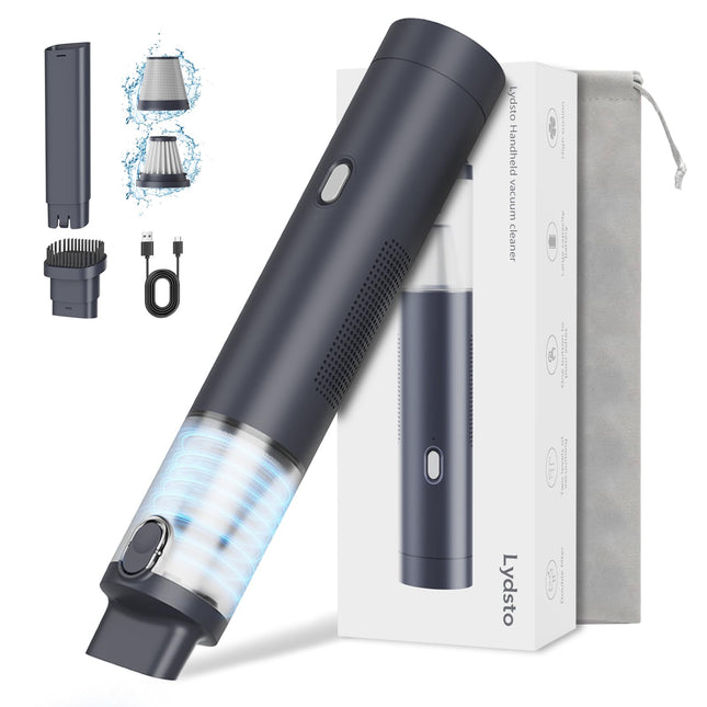 Lydsto Handheld Vacuum Cordless, Mini Car Vacuum Cleaner With 10Kpa Strong Suction, Typec Fast Charging, Dual Filtration, Portable Mini Vacuum 1.1Lbs Lightweight For Pet Hair Home And Car Cleaning
