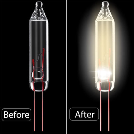 360 Count 2.5V Christmas Mini Lights Replacement Bulbs Incandescent Wire String Lights Indoor Outdoor Christmas 50/100/150/200 Count Lights Decorations for Xmas Tree Home (Warm White Bulb)