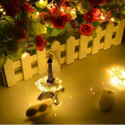 32 Pcs Fairy Lights Battery Operated String Lights - 10 ft 30 LED Waterproof Copper Wire Mini Firefly Starry Moon Lights for DIY Crafts Wedding Party Bedroom Table Centerpieces Christmas(Warm White)