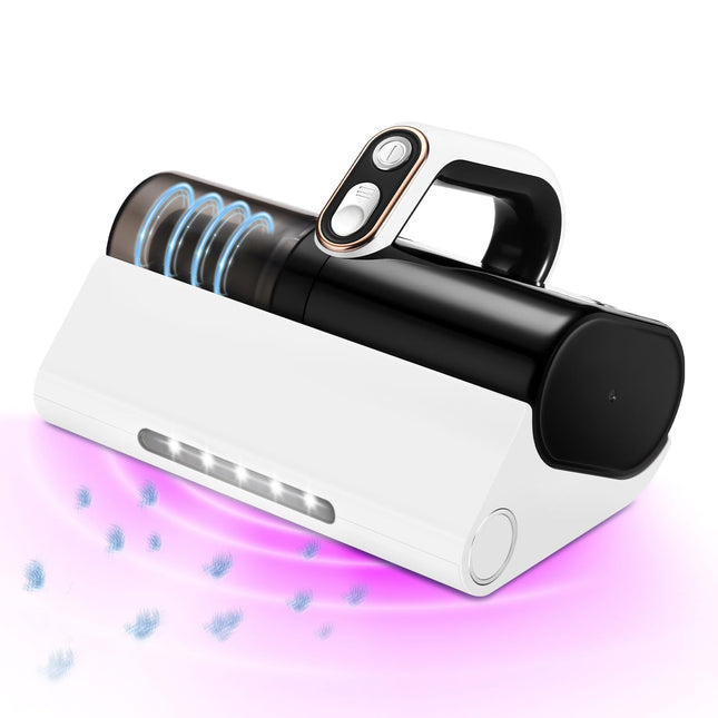 Bed Vacuum Cleaner, Handheld Uv Mattress Cleaner With Led Light & High Heating Tech, 500W Powerful Deep Mattress Vacuum, Hepa Filter For Bed, Mattress, Pillow, Couch, Pet Hair And Carpets Cleaning