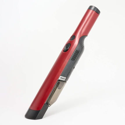Shark Qv201 Wandvac Handheld Vacuum, Lightweight At 1.4 Pounds Wpowerful Suction, Duster Crevice Tool, Scrubbing Brush, Pet Tool, Charging Dock, Single Touch Dust Cup Empty Reed Red