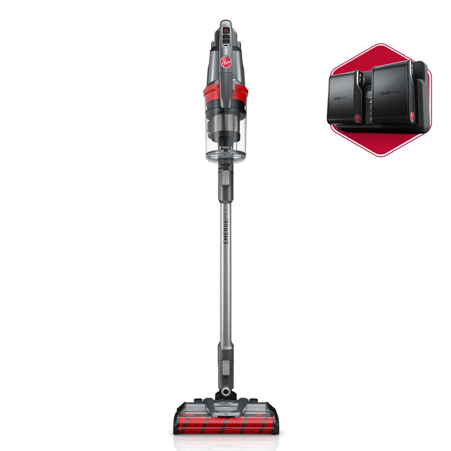 Hoover Onepwr Windtunnel Emerge Pet+ Cordless Lightweight Stick Vacuum With Allterrain Dual Brush Roll, 2 Batteries Included, Bh53603Ve, Silver
