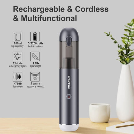 Car Vacuum Cleaner High Power 16Kpa Strong Suction, Handheld Vacuum Cordless With Led, Portable Mini Vacuum With Brushless Motor, Wireless Handheld Car Vacuum Cleaner For Pet & Home Cleaning