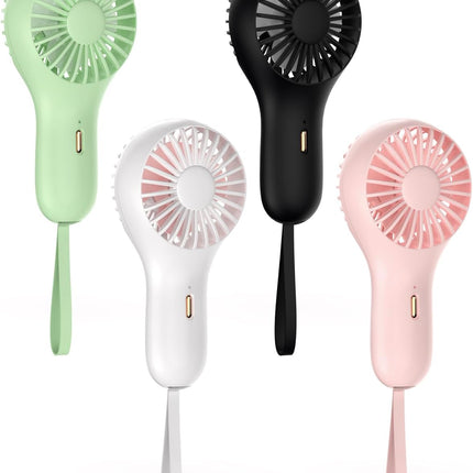 Handheld Fan Mini Portable Rechargeable Hand Held Fans Personal Fan Small Usb Face Make Up Fan With 3 Speed For Travel Commute