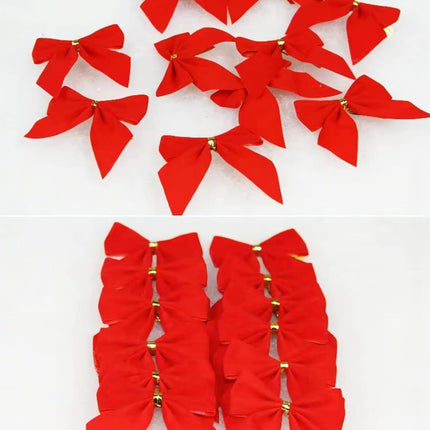 50 Feet Christmas Garland Decoration, ENLAYER 6 Inch Width Soft Green Holiday Decor for Holiday Happy Year Party Tree Home Office Event with 12 Red Bow Tie(6Inch,1PCS)