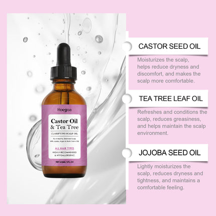 Hoegoa Scalp Care Essential Oil, Nourishes Hair, Moisturizes And Locks Water, Improves Hair Quality And Reduces Grease Frizz