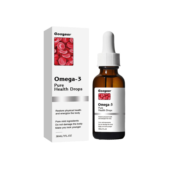 Omega-3 Pure Health Drops, Relieve Physical Discomfort Balance Blood Lipid Sugar Shu Health Care Drops